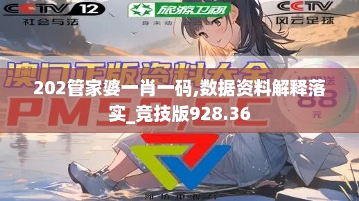 202管家婆一肖一码,数据资料解释落实_竞技版928.36