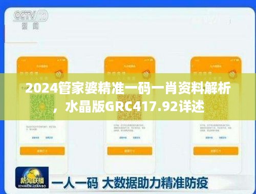 2024管家婆精准一码一肖资料解析，水晶版grc417.92详述