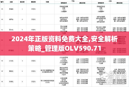 2024年正版资料免费大全,安全解析策略_管理版olv590.71