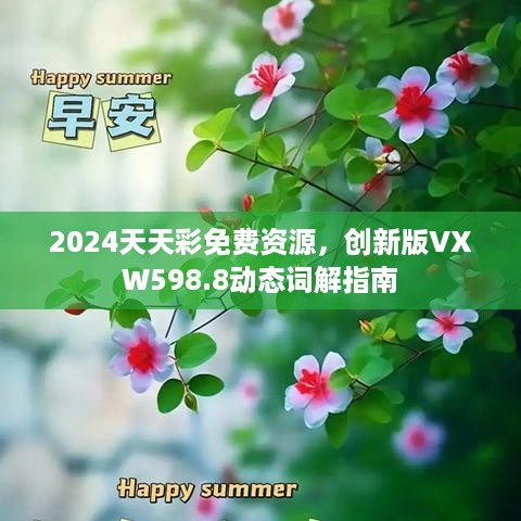 2024天天彩免费资源，创新版vxw598.8动态词解指南